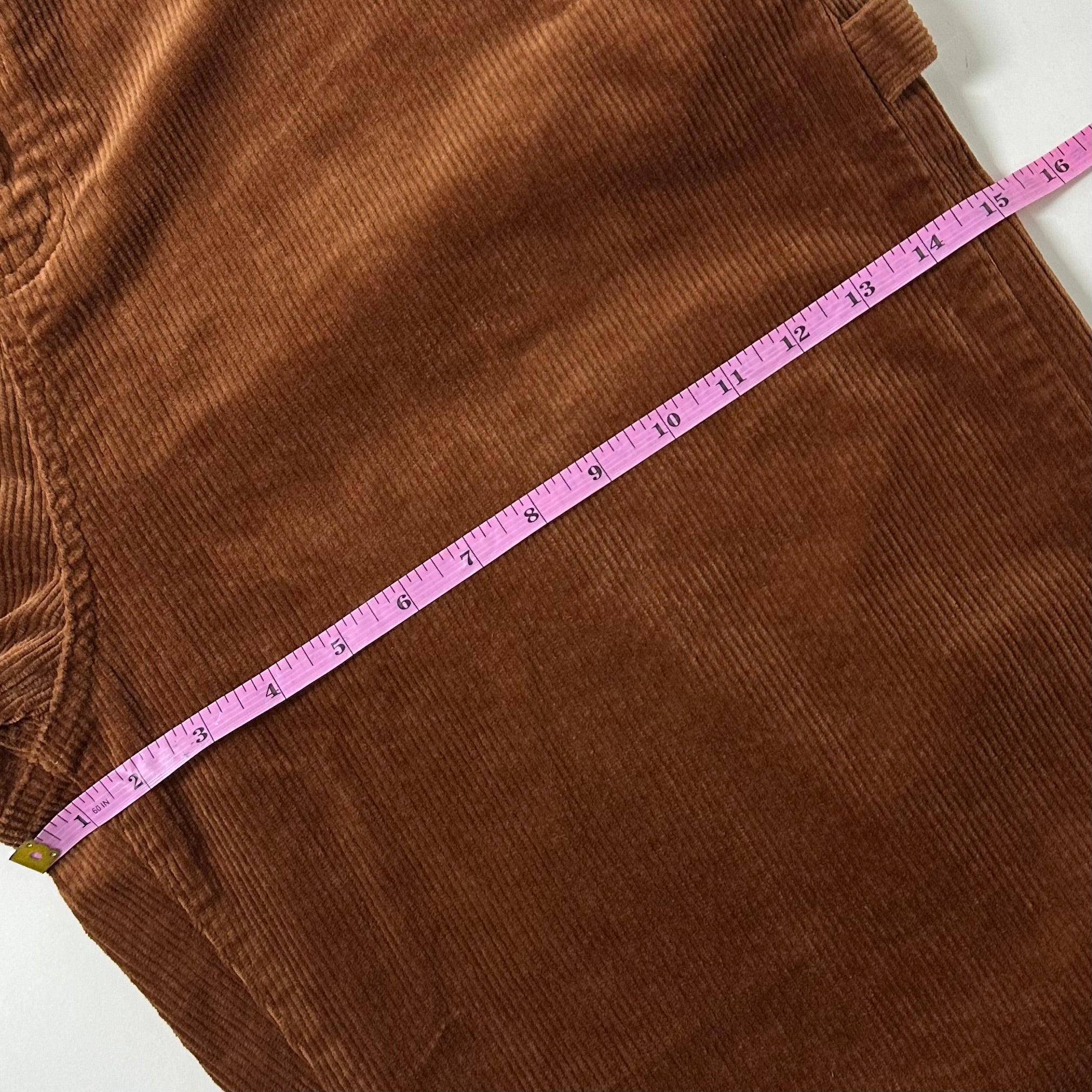 BRAND-NEW Urbanic London Lush Corduroy Carpenter Baggy Pants in Reddish Brown (Size 32-36)