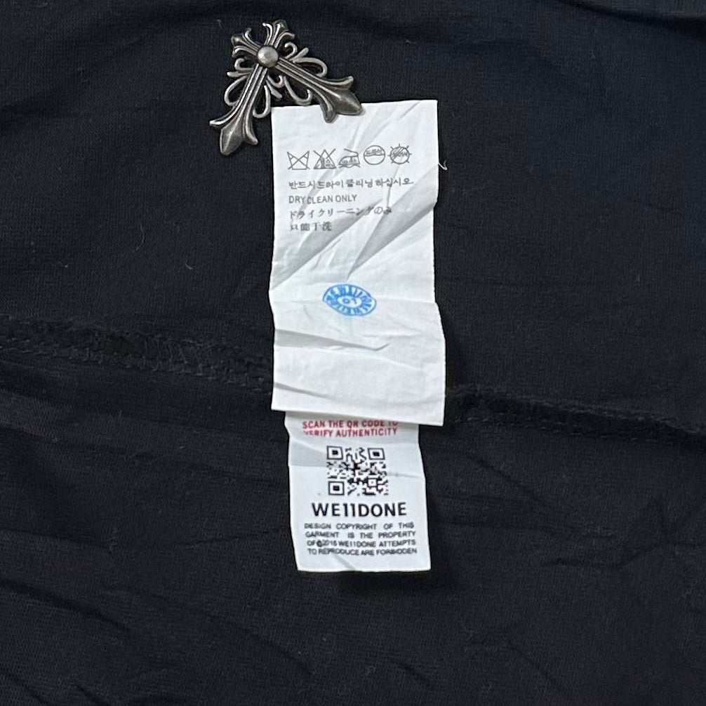 We11done Black Pearl Logo Long Sleeve Size Small (Fits Large) OFF only