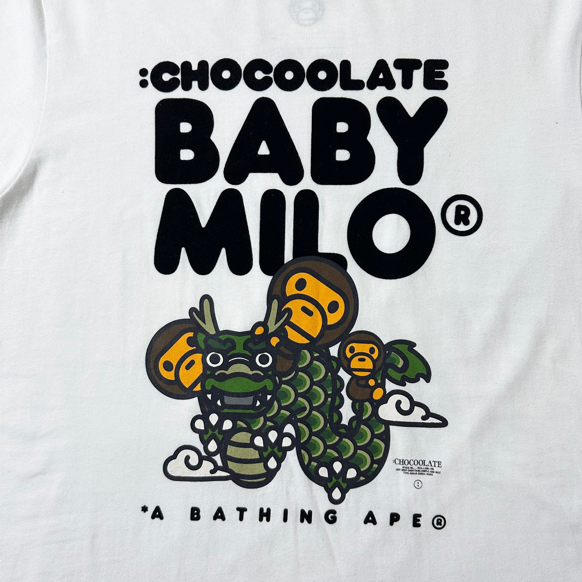 Baby Milo by Chocoolate T-Shirt in White Size Small (Fits Medium)
