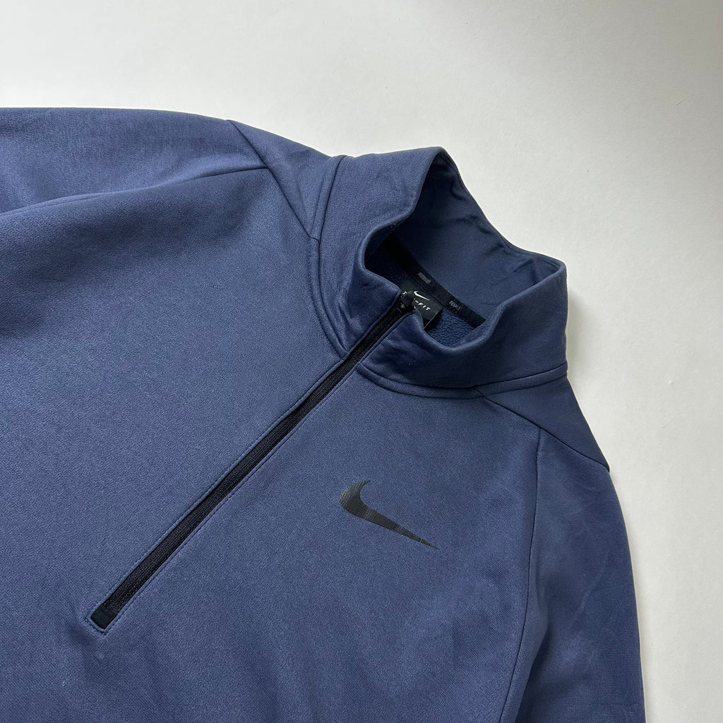 Nike Quarter-zip Pullover Jacket in  Slate Blue (Size Large)