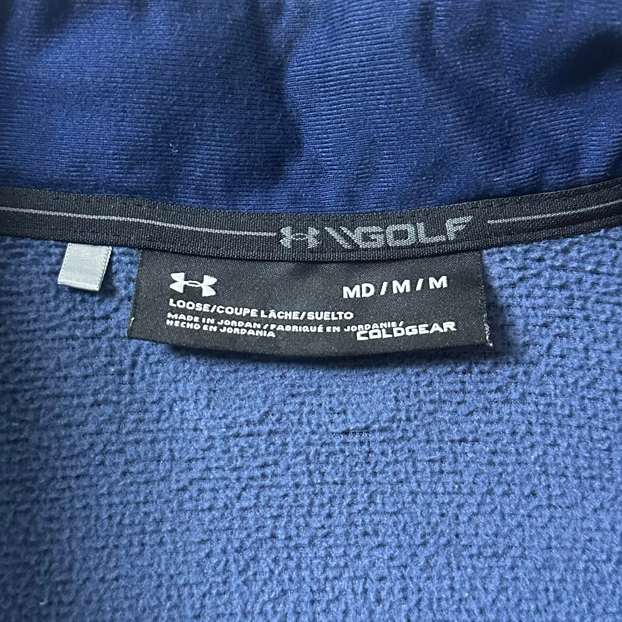 Under Armour Golf Quarter-zip Sweater in Blue (Size Medium)