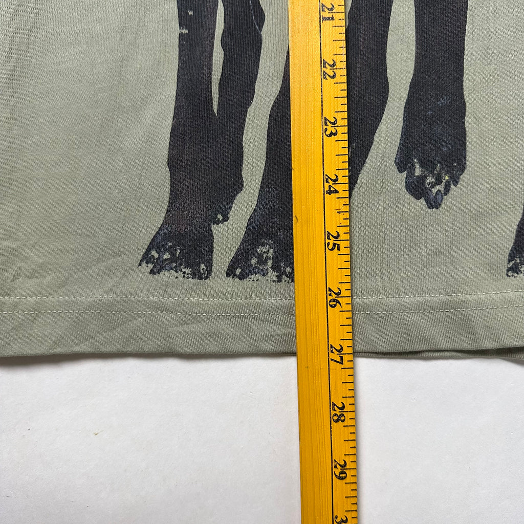 REPRESENT Thoroughbred T-Shirt in Olive Green Size Small (Fits Medium)