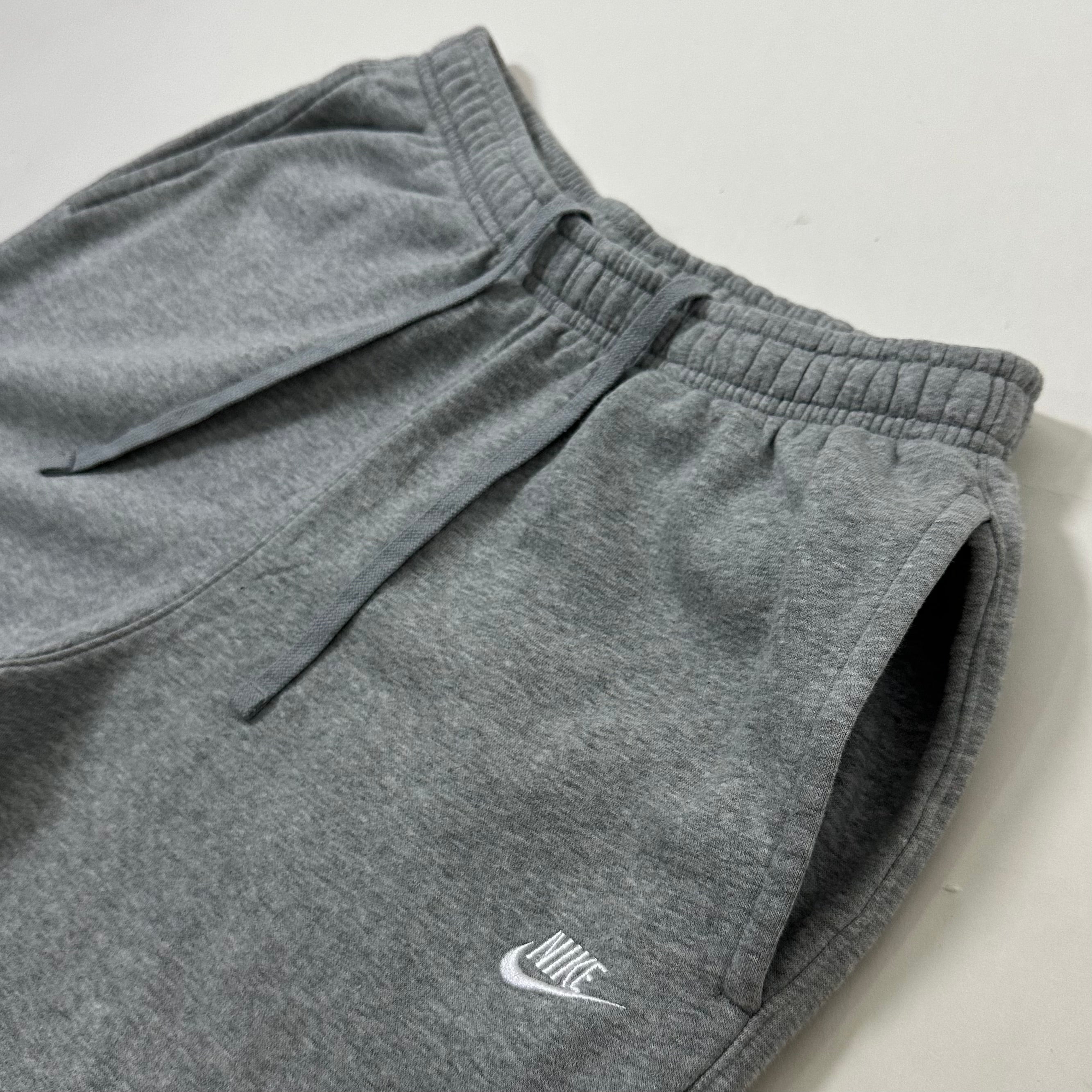 Nike Club Open-hem Fleece Sweatpants Embroidered Logo in Gray Heather (Size 28-34) - SOLD
