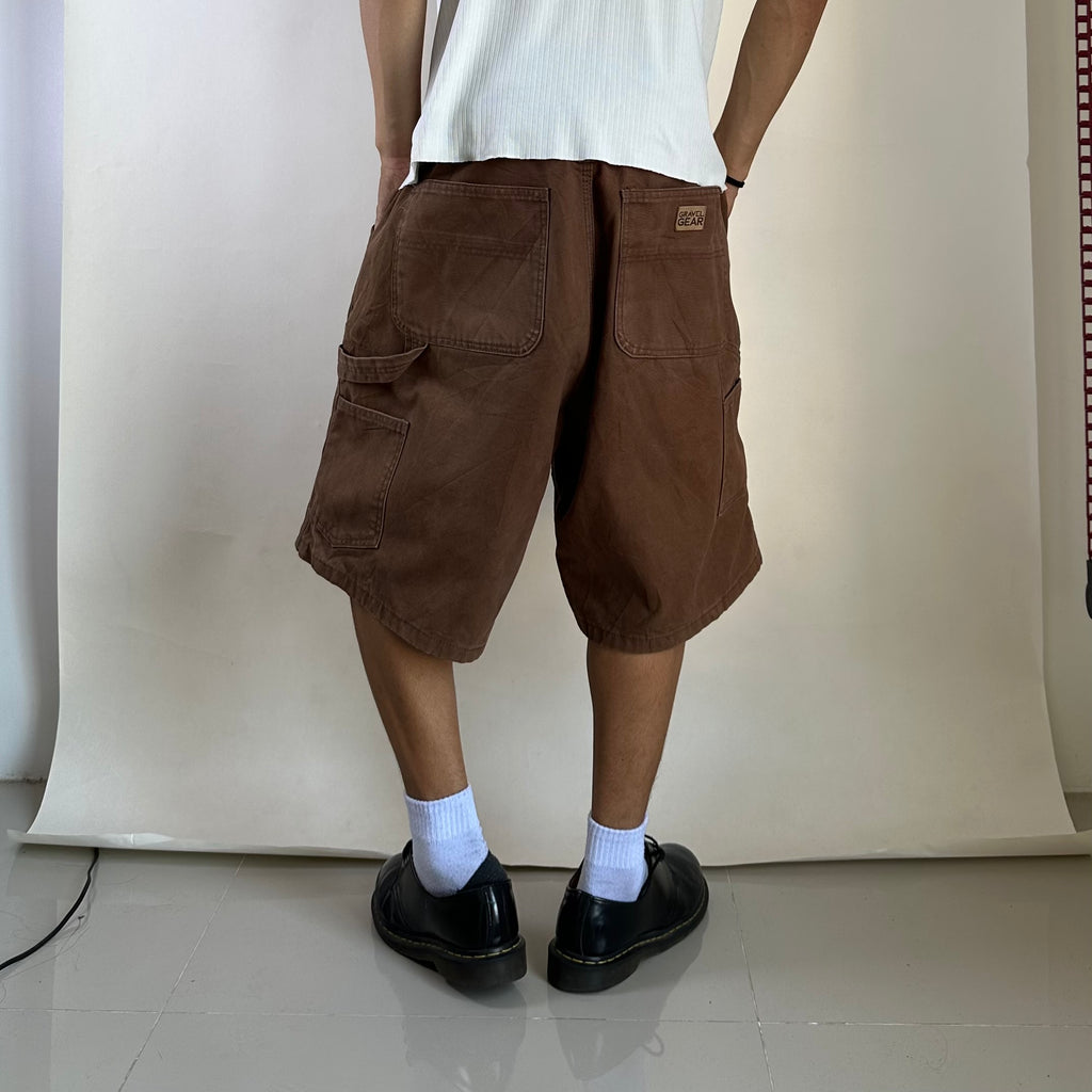 Gravel Gear Carpenter Shorts Brown Size 38