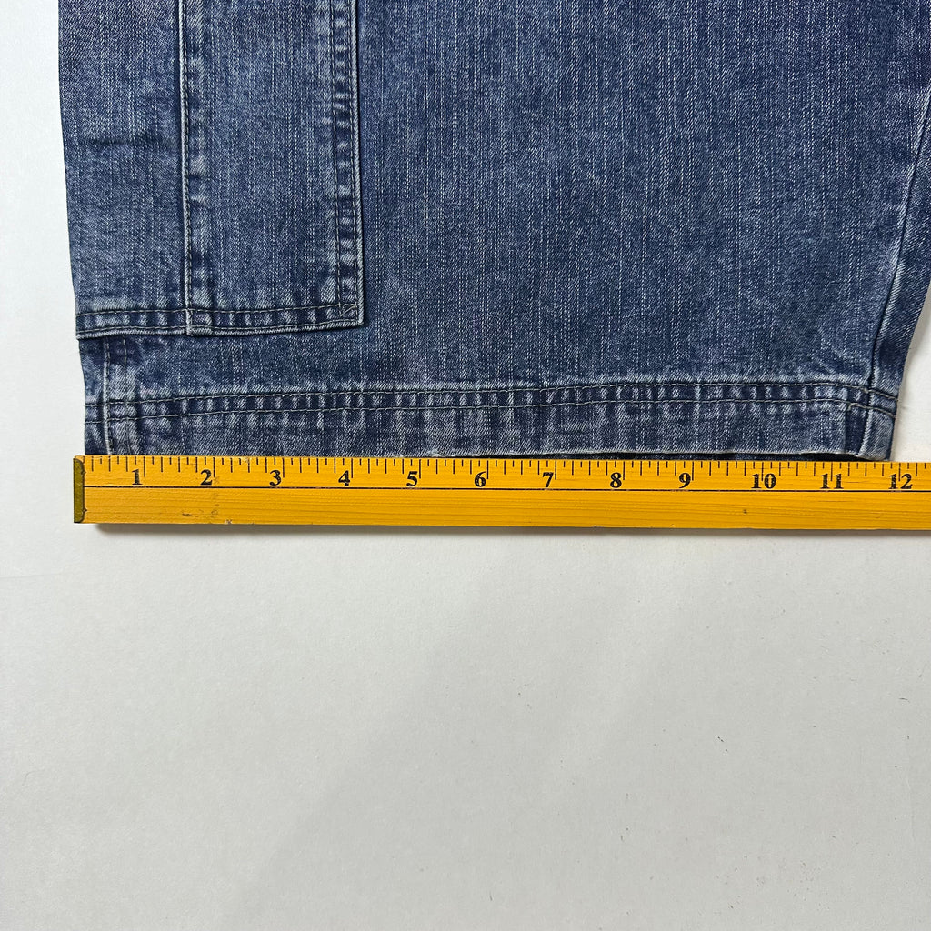 Wrangler Cargo Jorts Dark Blue Denim (Size 34)