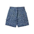 Paisley Bandana Carpenter Jorts in Light Wash Blue (Size 30-31)