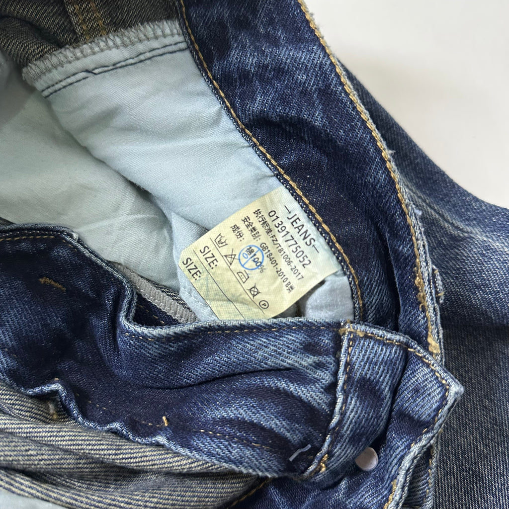 Random Baggy Jeans in Dark Blue Washed (Size 30)