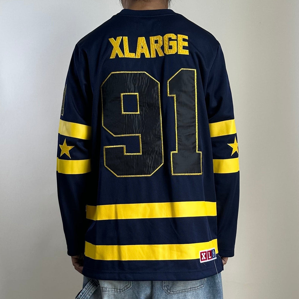 XLARGE Longsleeve Jersey in Navy and Yellow color way (Size Large)