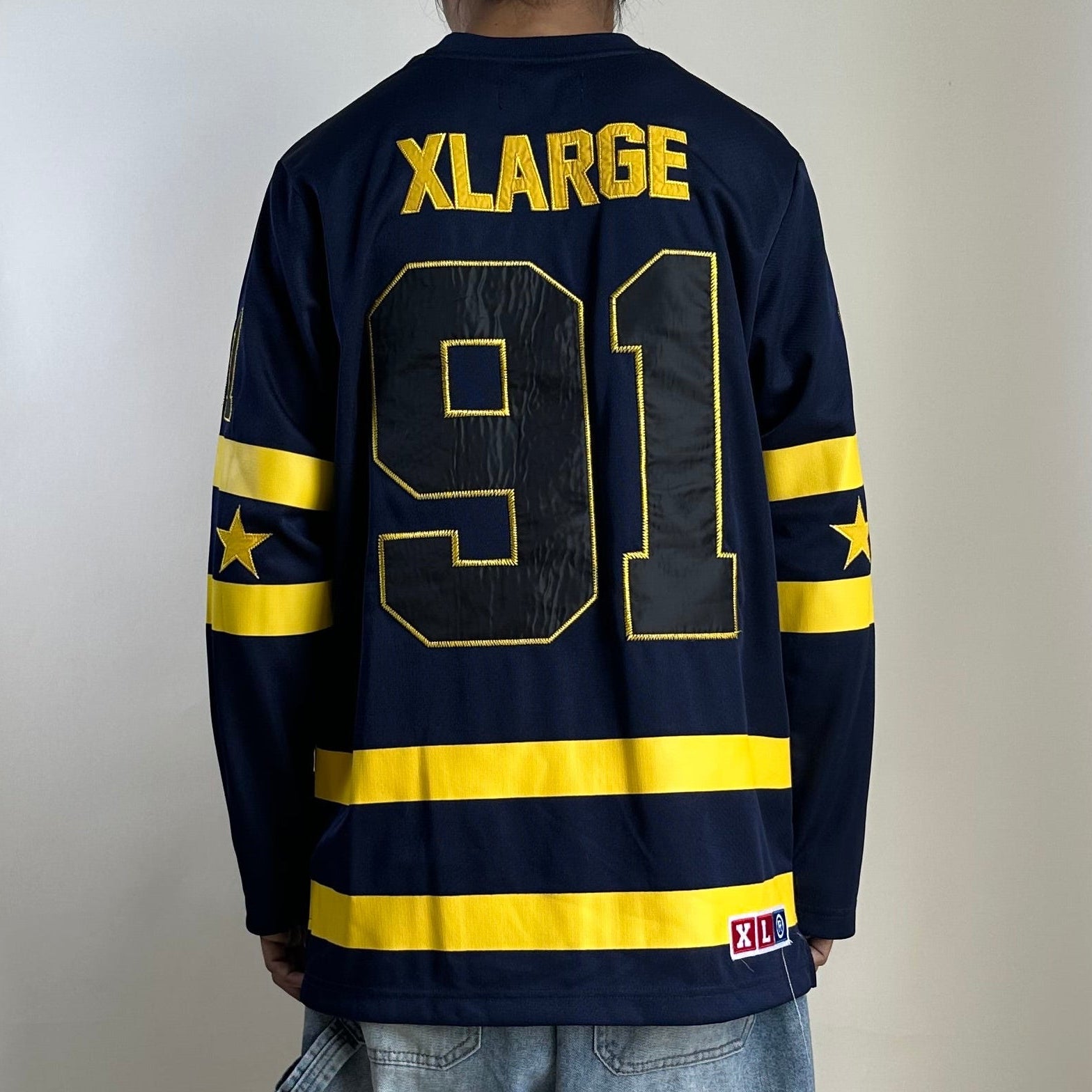 XLARGE Longsleeve Jersey in Navy and Yellow color way (Size Large)