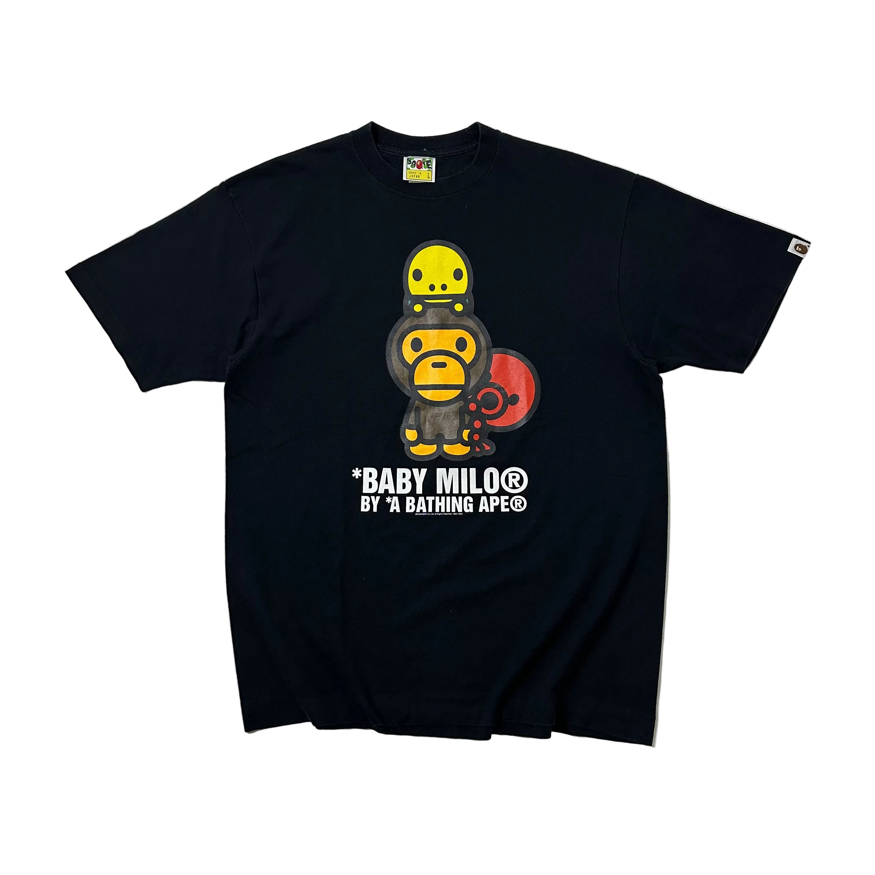 BAPE A Bathing Ape "Baby Milo" T-shirt Black Large