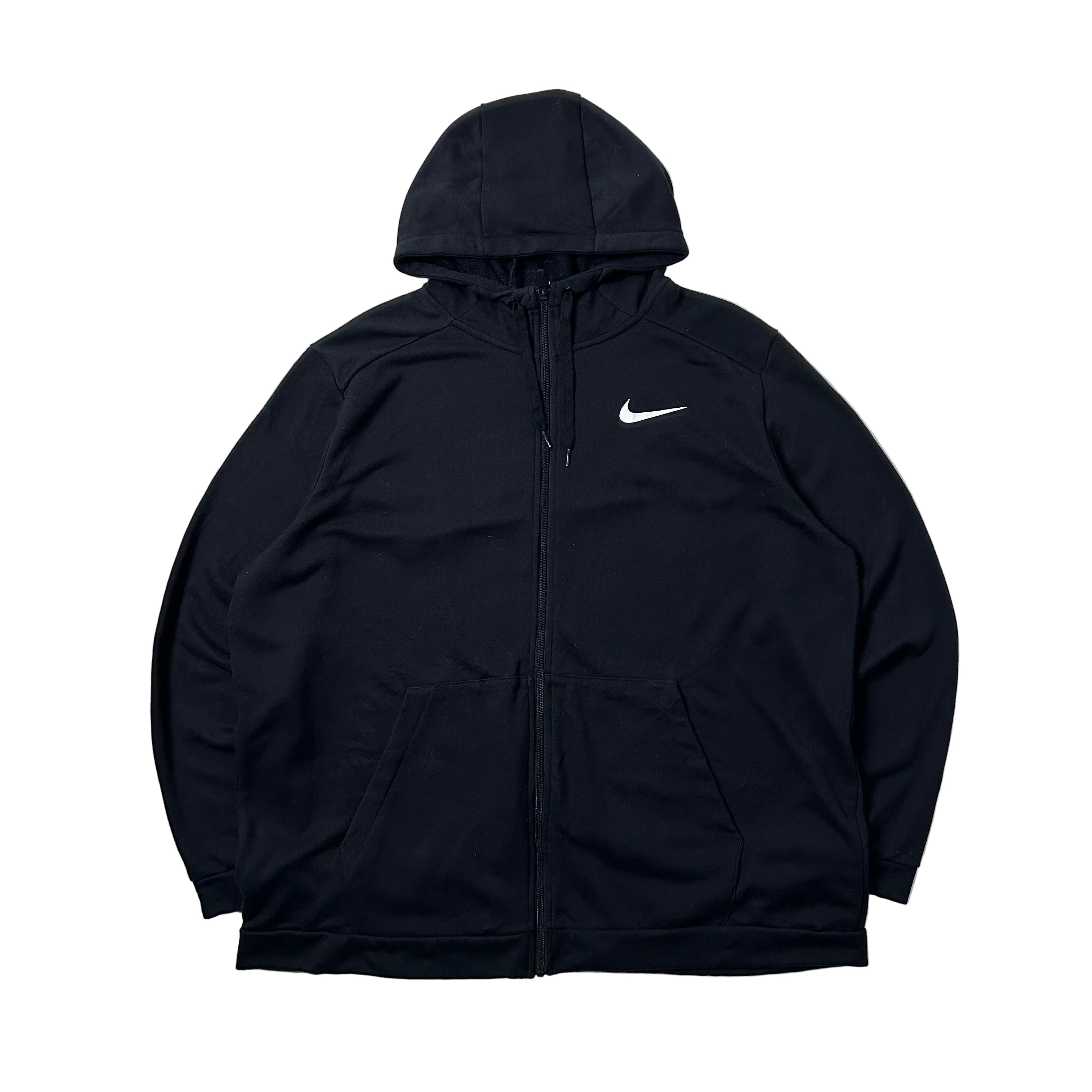 Nike Zip-up Hoodie Jacket in Black (Size 2XL)
