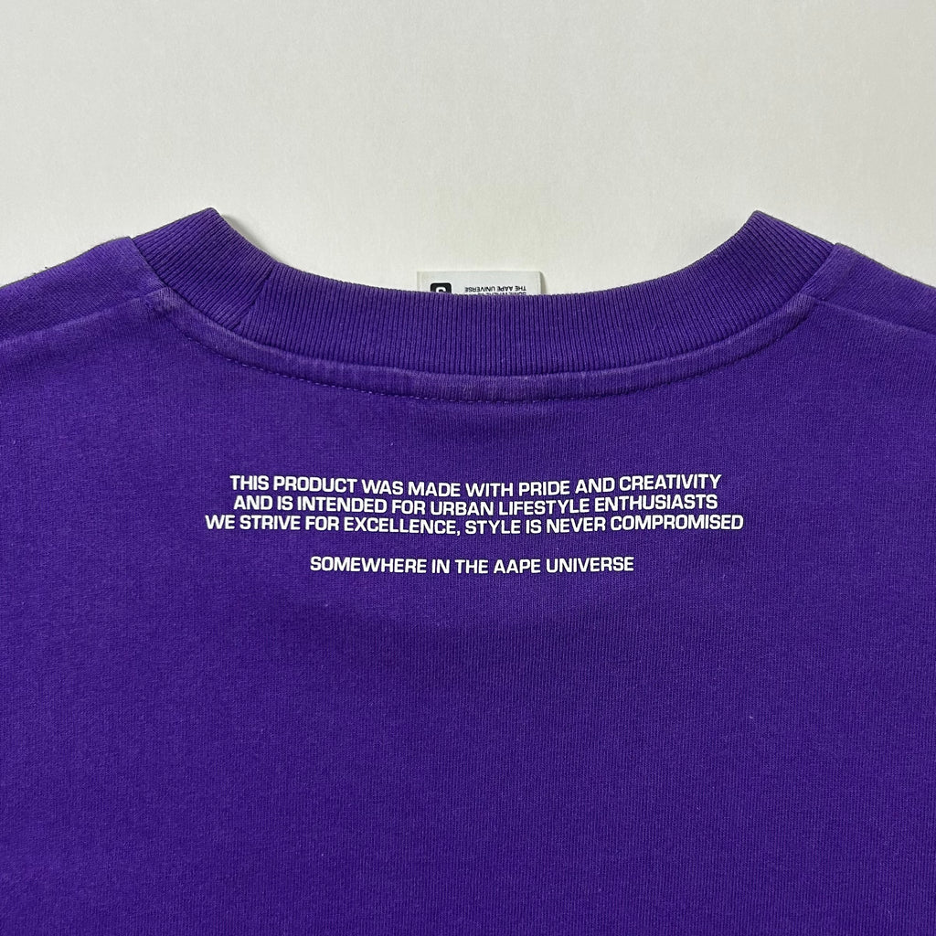 AAPE by A Bathing Ape Now T-shirt in Purple Size Small (Fits Medium)