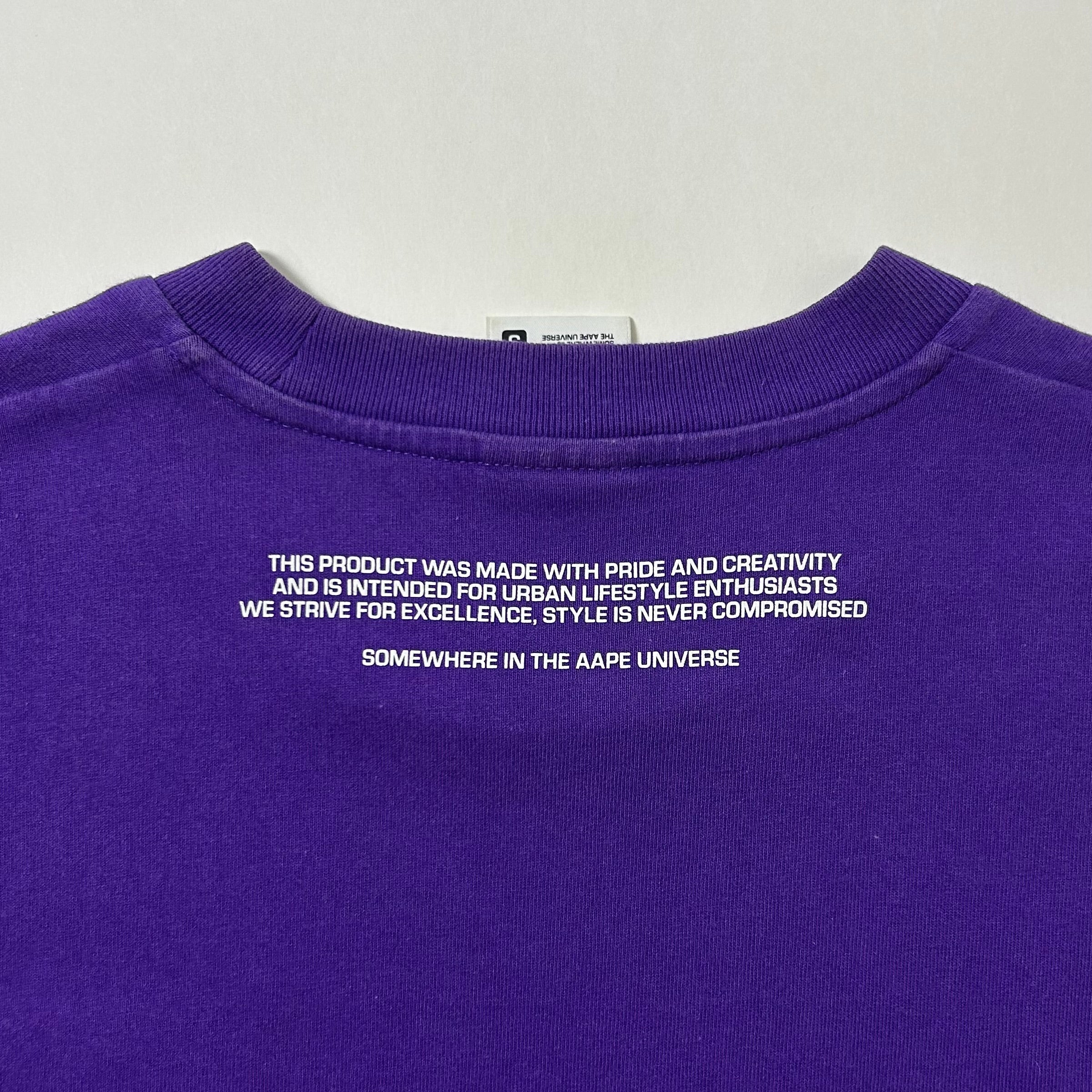 AAPE by A Bathing Ape Now T-shirt in Purple Size Small (Fits Medium)
