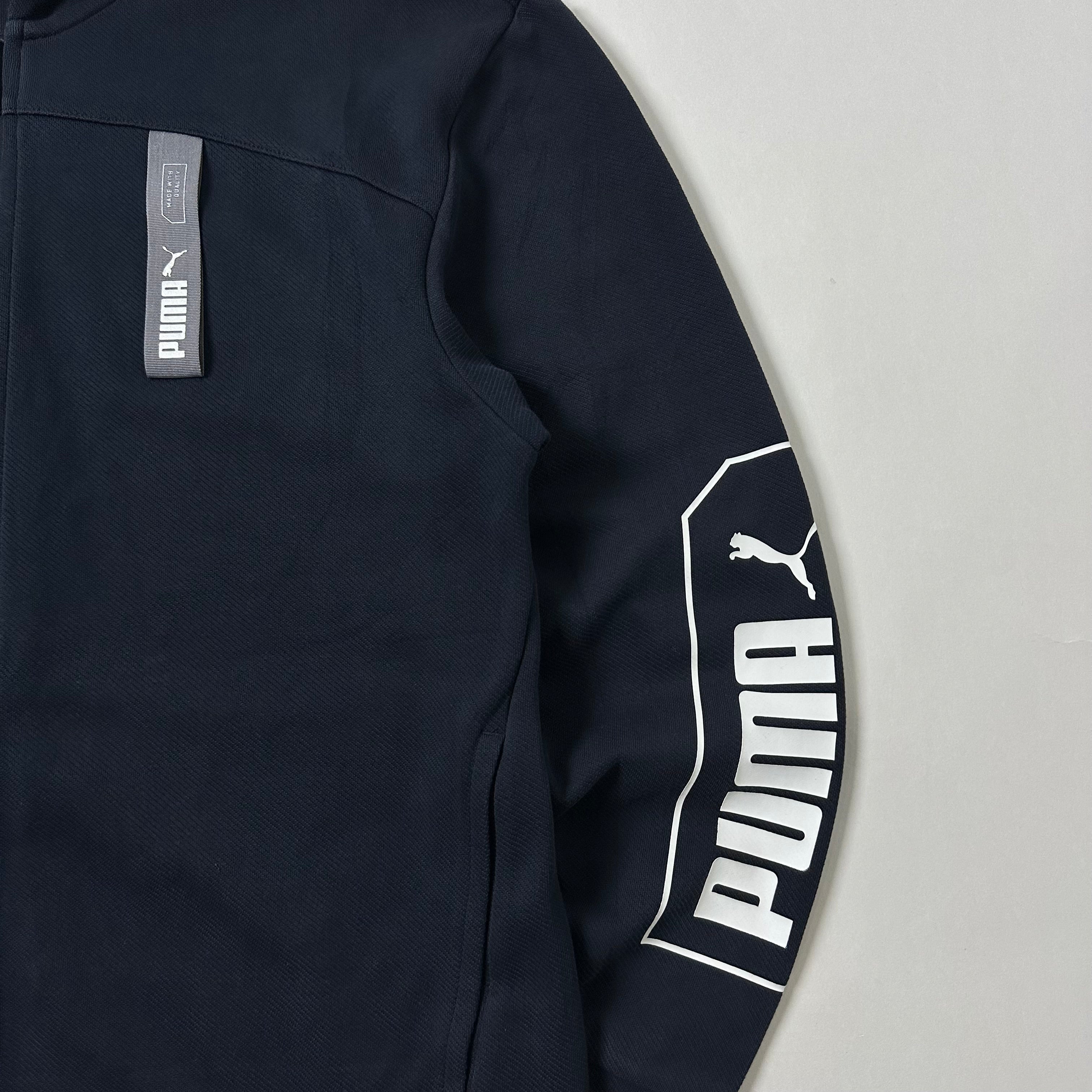 Puma Zip-up Hoodie Jacket in Black (Size Medium)