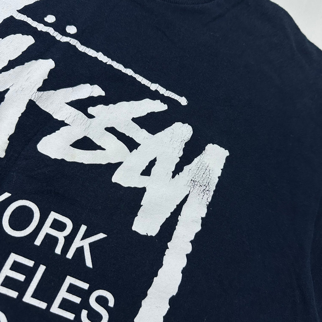 Stussy World Tour T-shirt in Navy Medium