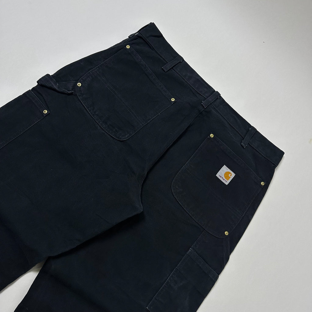 Carhartt B01-BLK Double-Knee Carpenter Pants Black Size 34