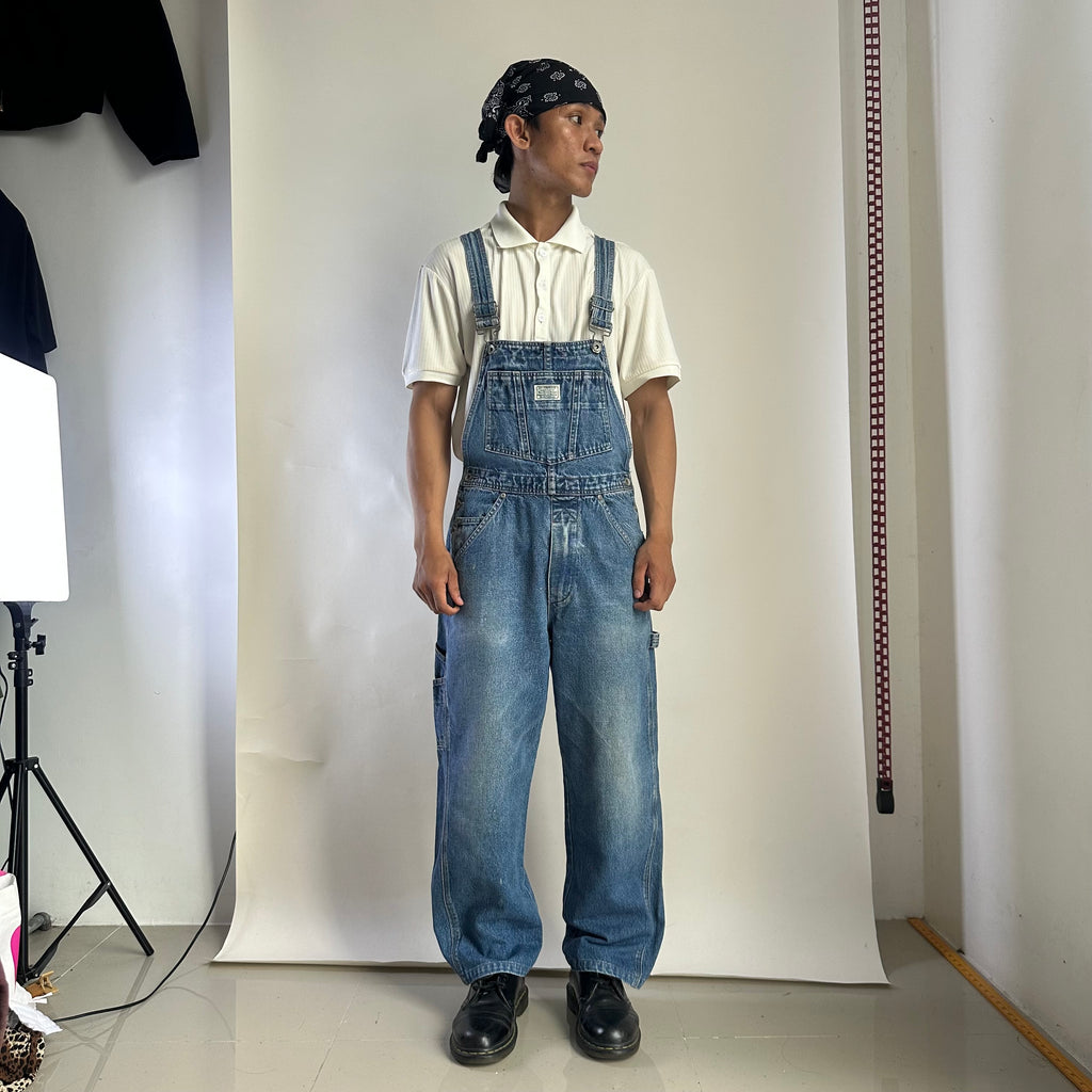 Vintage Levi’s Dungarees Bib Overalls Denim Wash (Size 32-33)