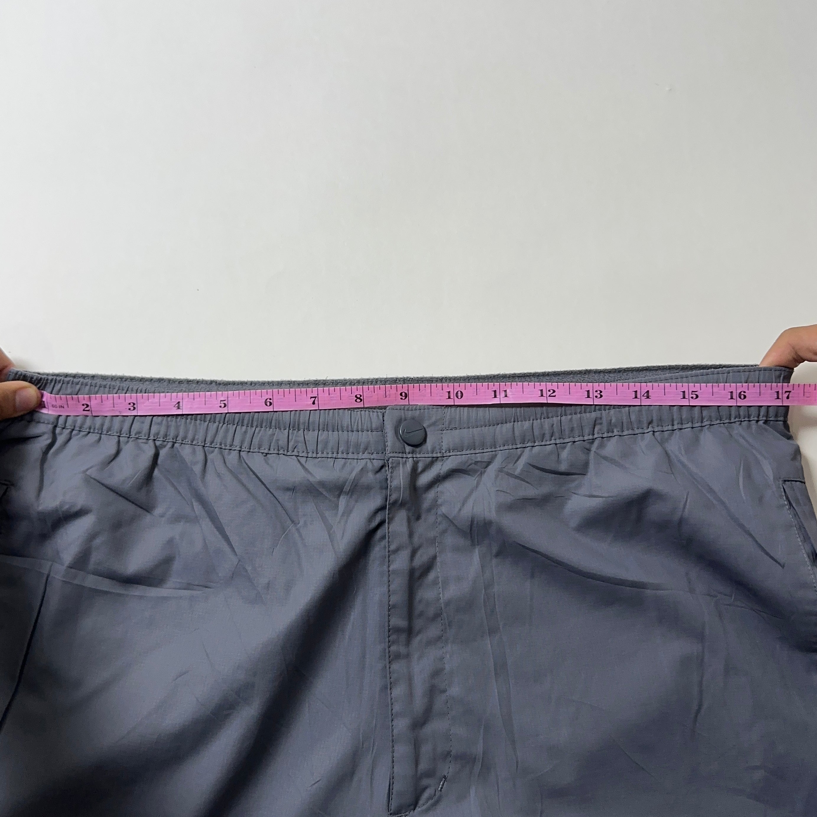 Vintage Y2K Nike Track Pants in Gray (Size 26-34)