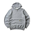 Carhartt Script Hoodie Jacket in Heather Gray (Size Small)