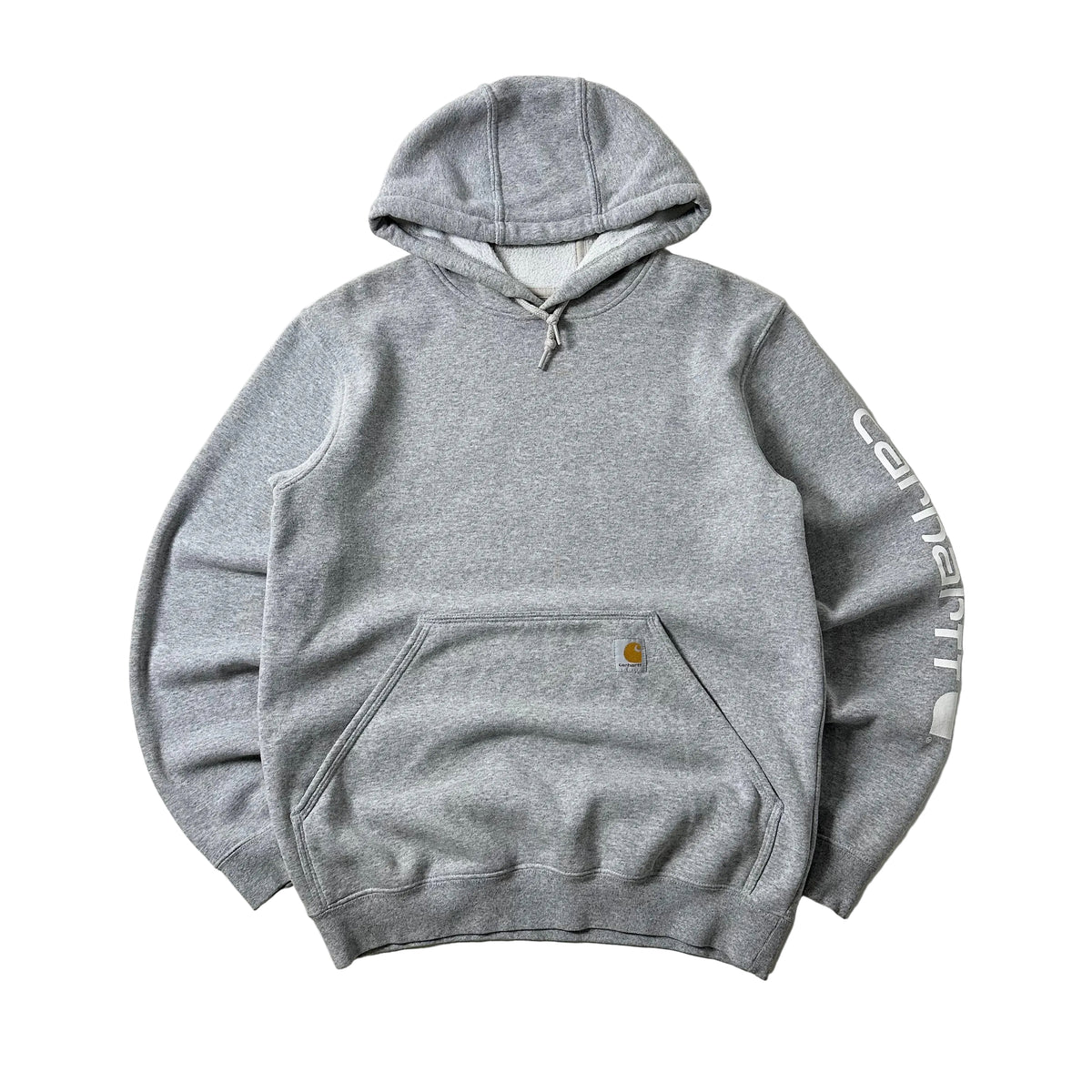 Carhartt Script Hoodie Jacket in Heather Gray (Size Small)