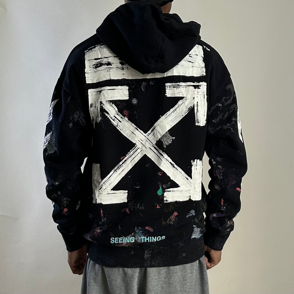 Off-White “Galaxy Brushed” Hoodie Jacket in Black Size XS (Best Fit Medium) OFF only — SOLD
