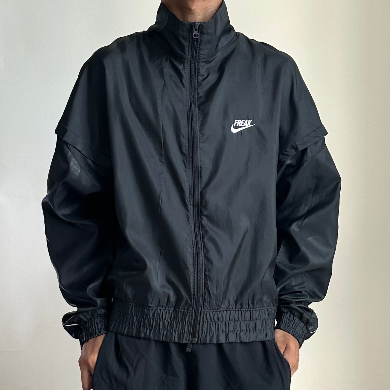 Nike Giannis “Freek” Track Lightweight Jacket in Black (Size Medium) Boxy Fit — SOLD