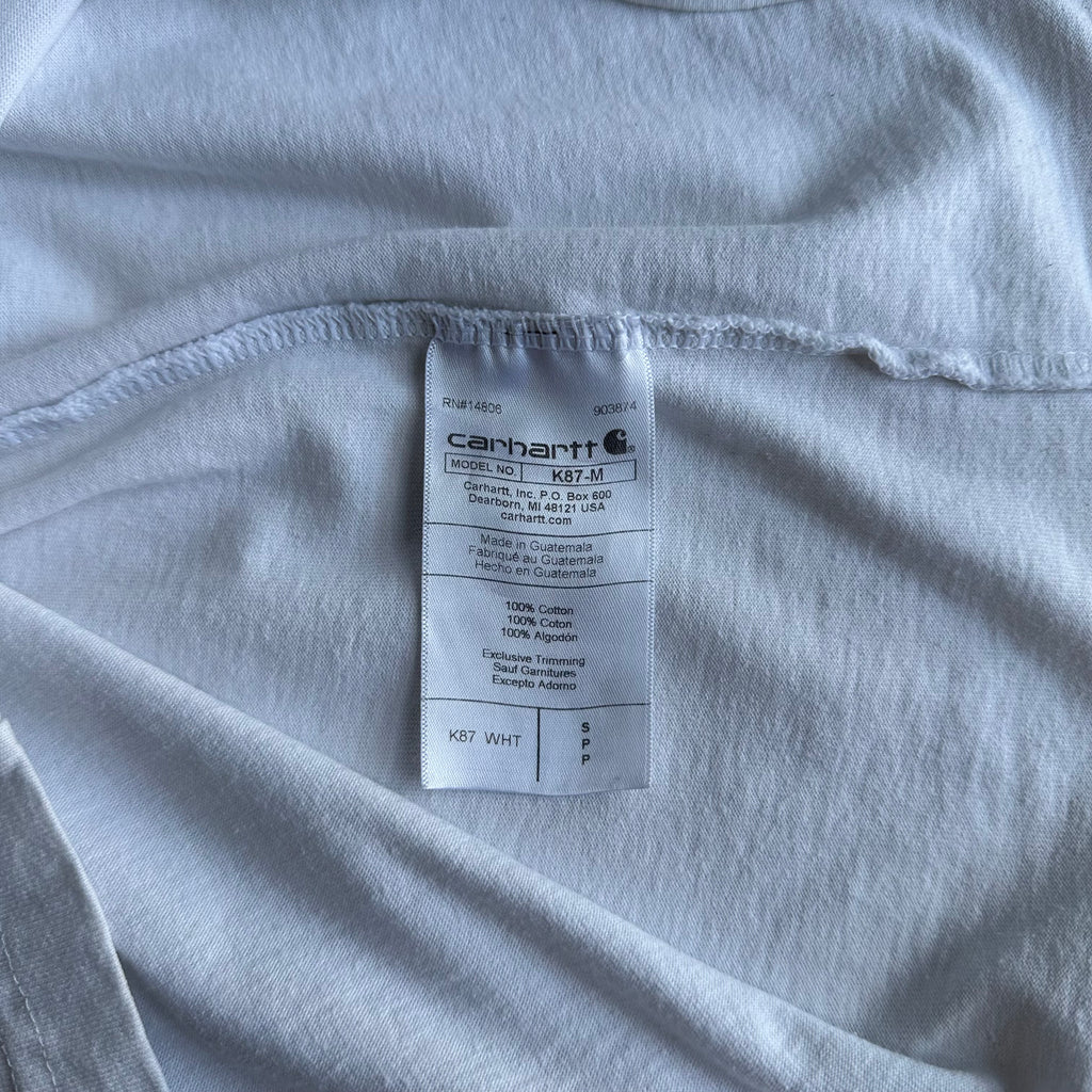 Carhartt K87 Pocket T-shirt White Small - SOLD