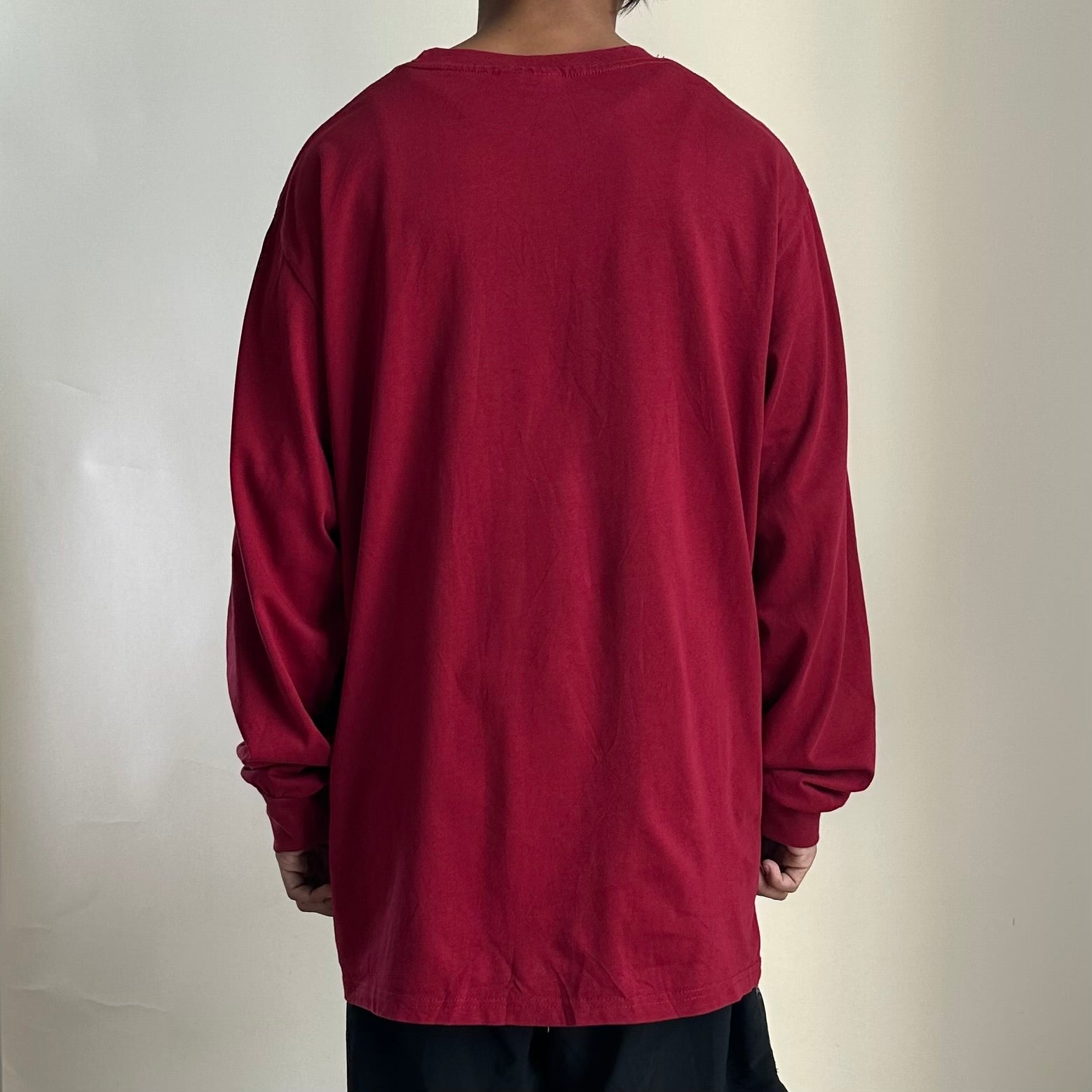 WHOOSIS Long-sleeve T-Shirt in Burgundy (Size XL)
