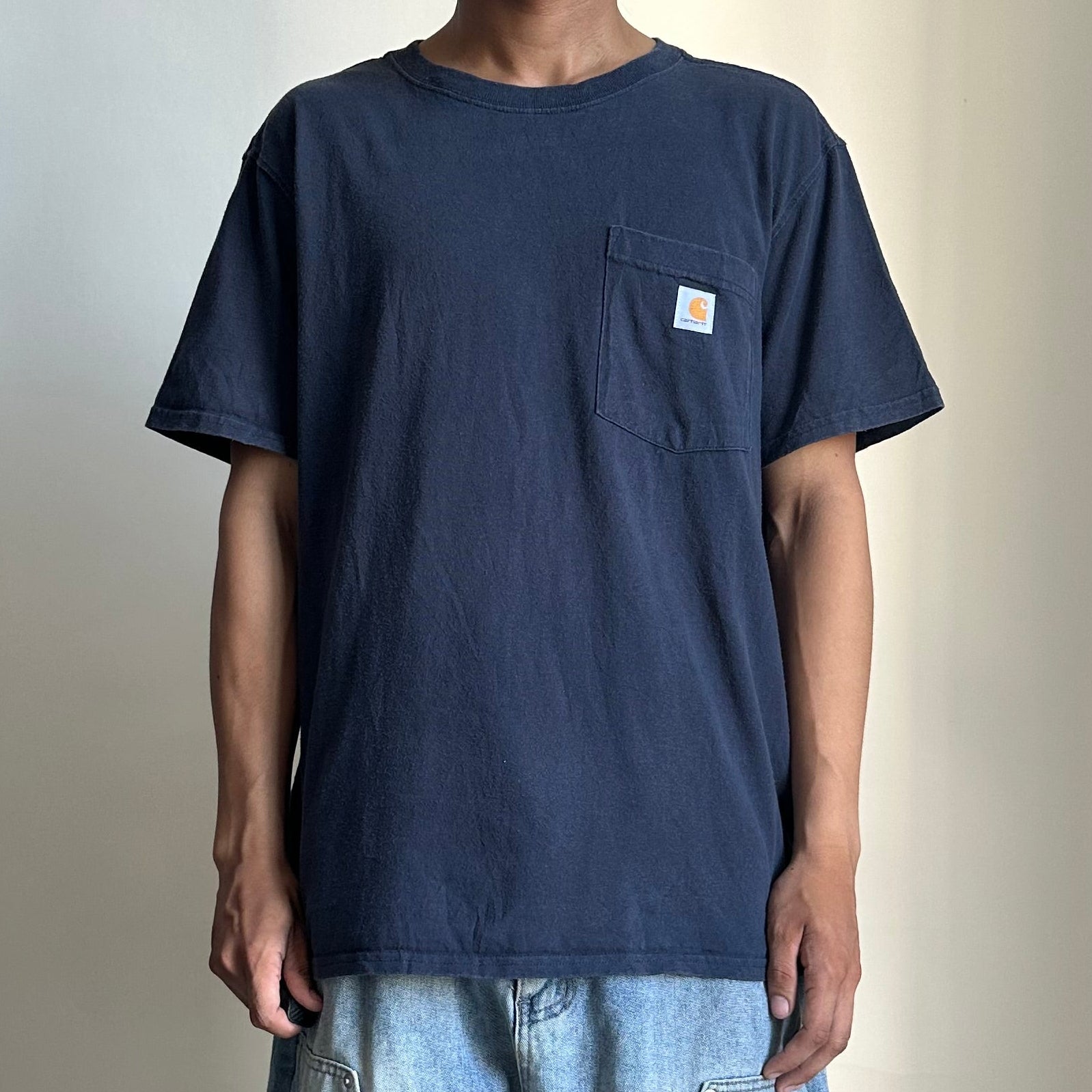 Carhartt K87 Pocket T-shirt in Navy Size Large Youth (Fits Medium Adult) - SOLD