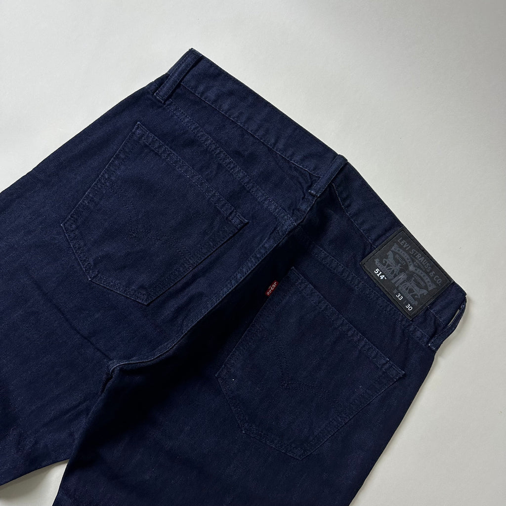Levi’s 514 Straight Fit Jeans in Dark Indigo Wash (Size 33)
