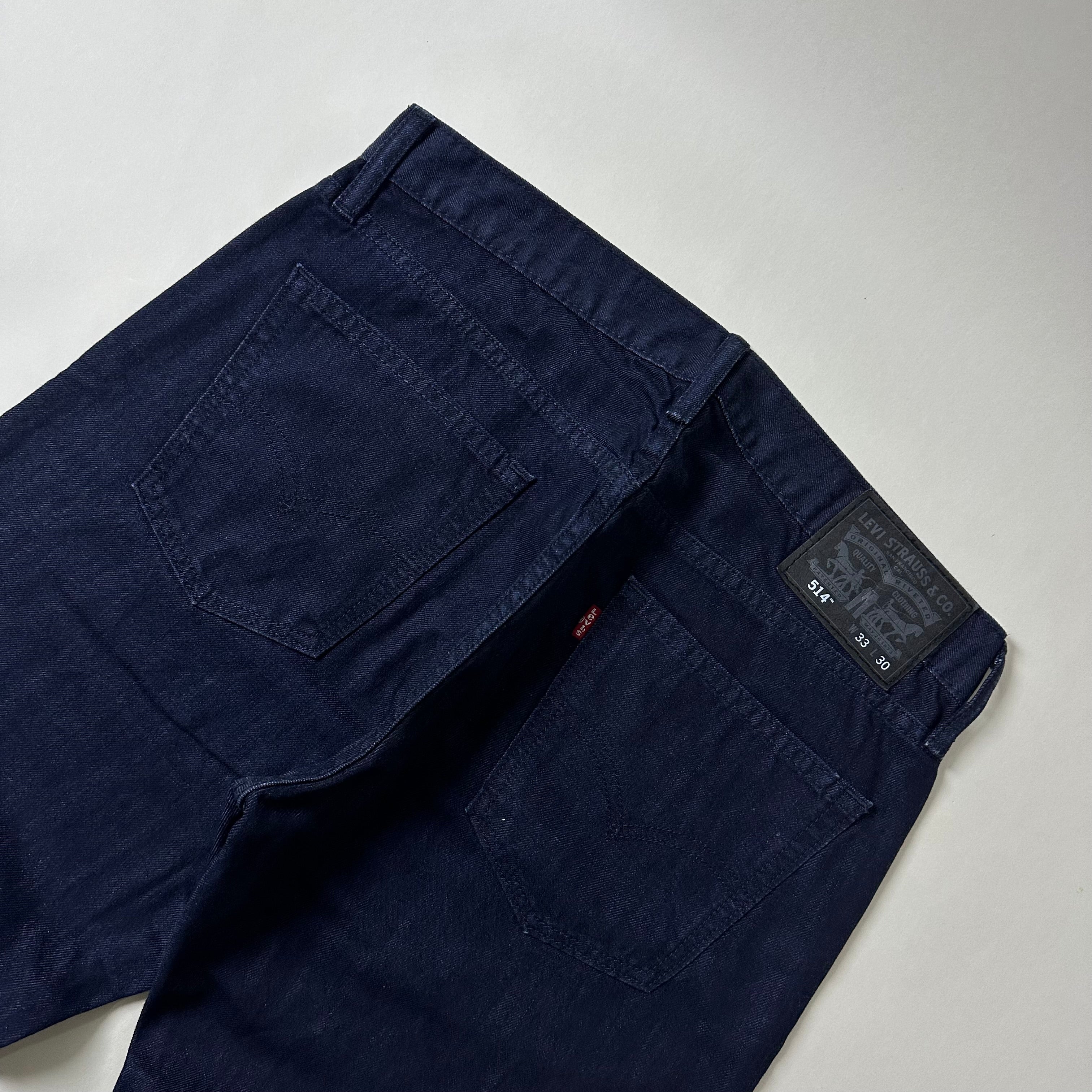 Levi’s 514 Straight Fit Jeans in Dark Indigo Wash (Size 33)