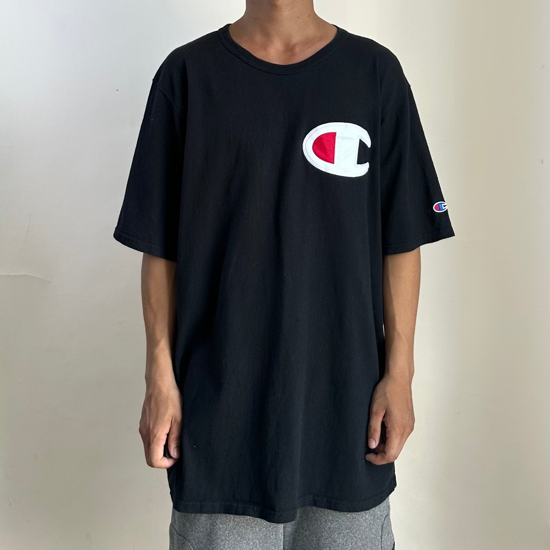 Champion Big C Logo T-shirt in Black (Size XL)