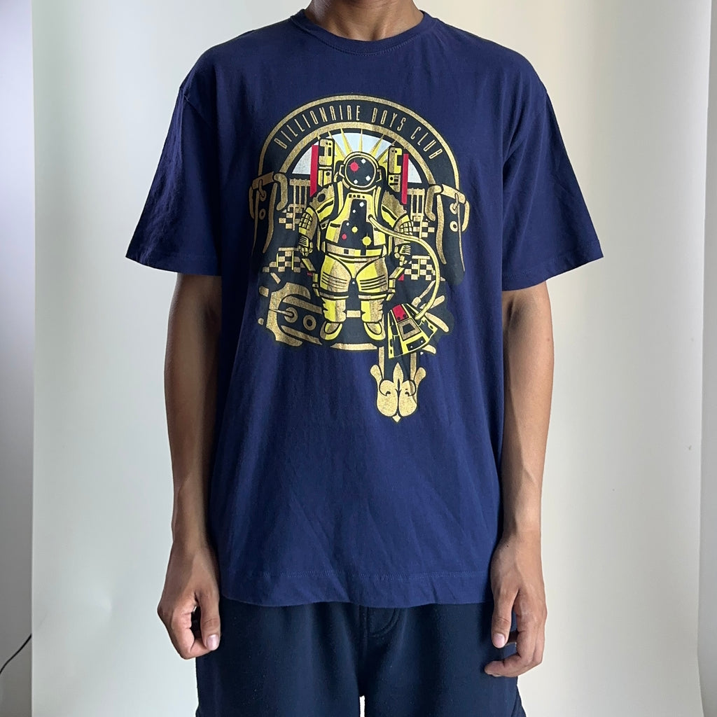 Billionaire Boys Club “Space And Time” T-shirt in blue depths Medium