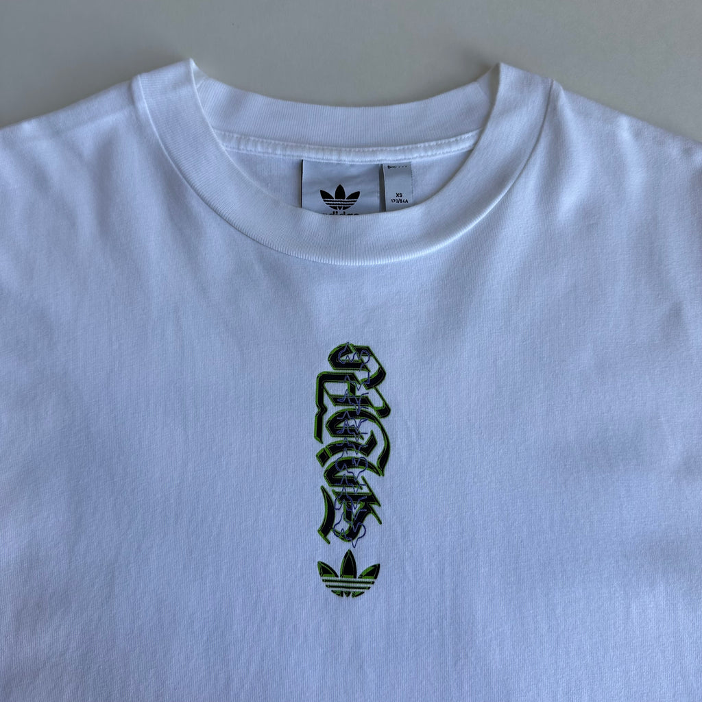 Adidas Originals Graphic Tee 3 Graffiti Print White XS Oversized (Fits Medium)