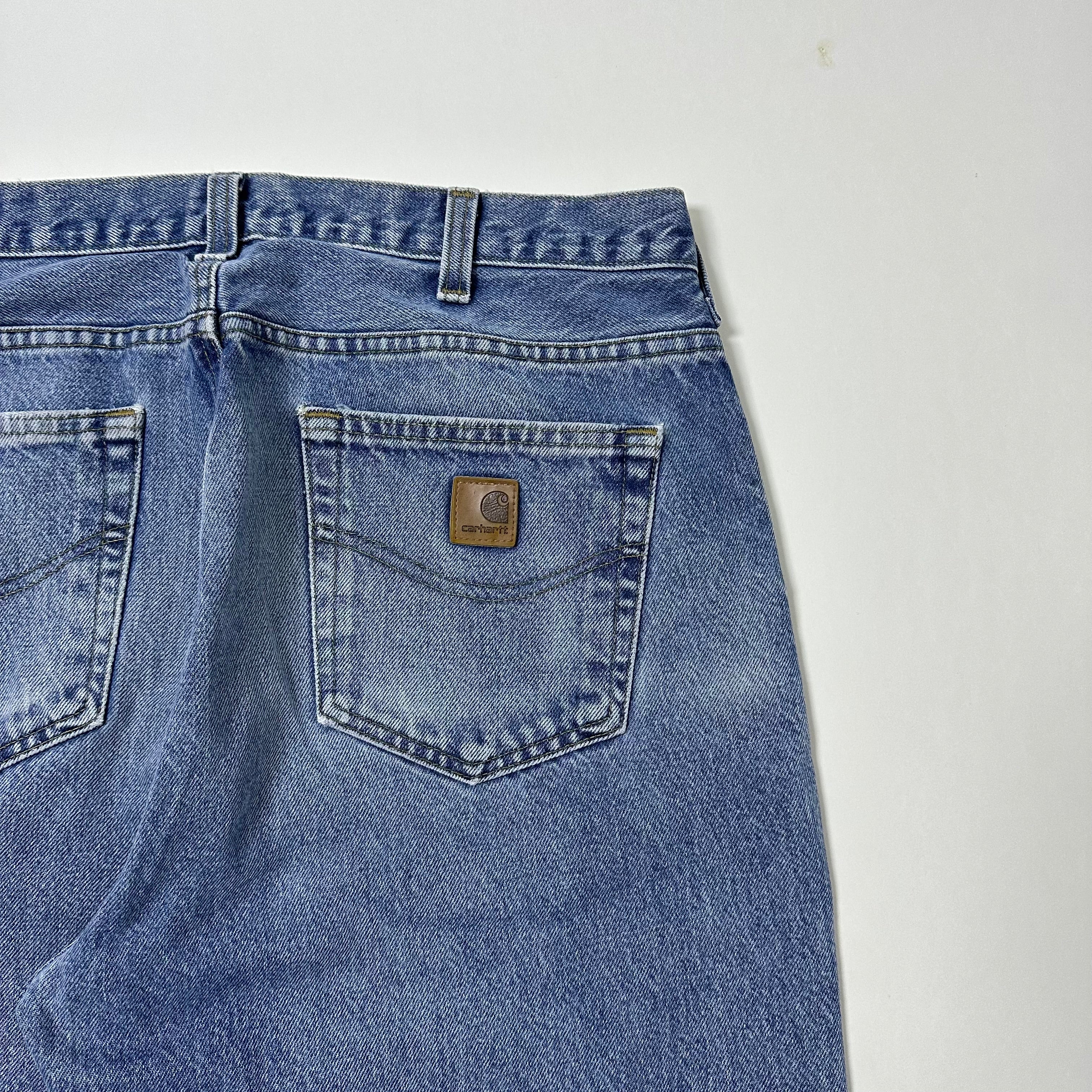 Carhartt Loose Fit Washed Denim Pants Size 36