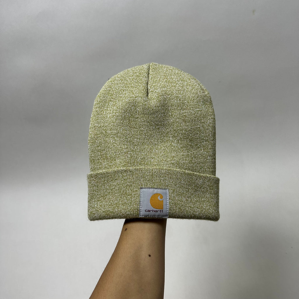 Carhartt Knit Cuffed Beanie Olive Winter White Marl (One Size Fits All) — SOLD