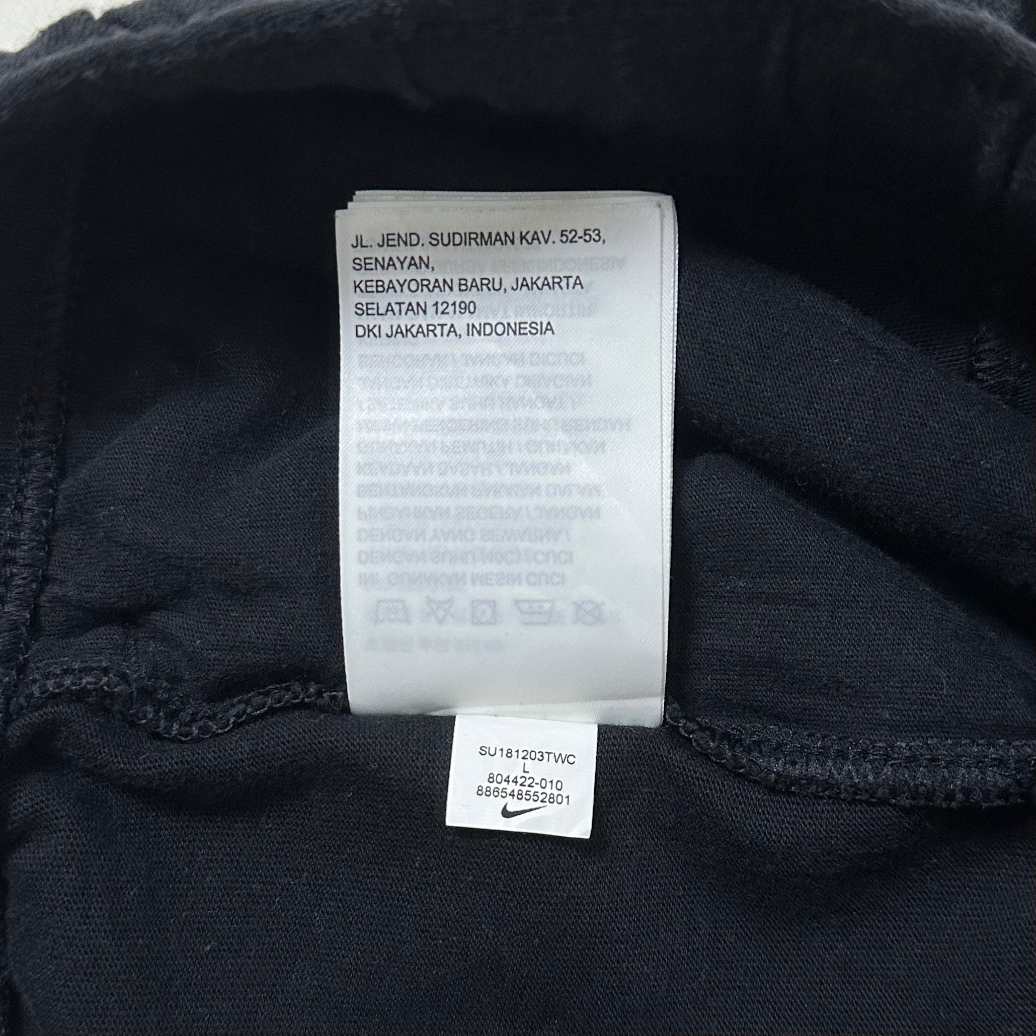 Nike Men's Sportswear Club Fleece open-hem Black Sweatpants (Size 32-36) - SOLD