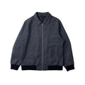 Septwolves Harrington Jacket in Plain Pattern Charcoal Gray (Size Large)