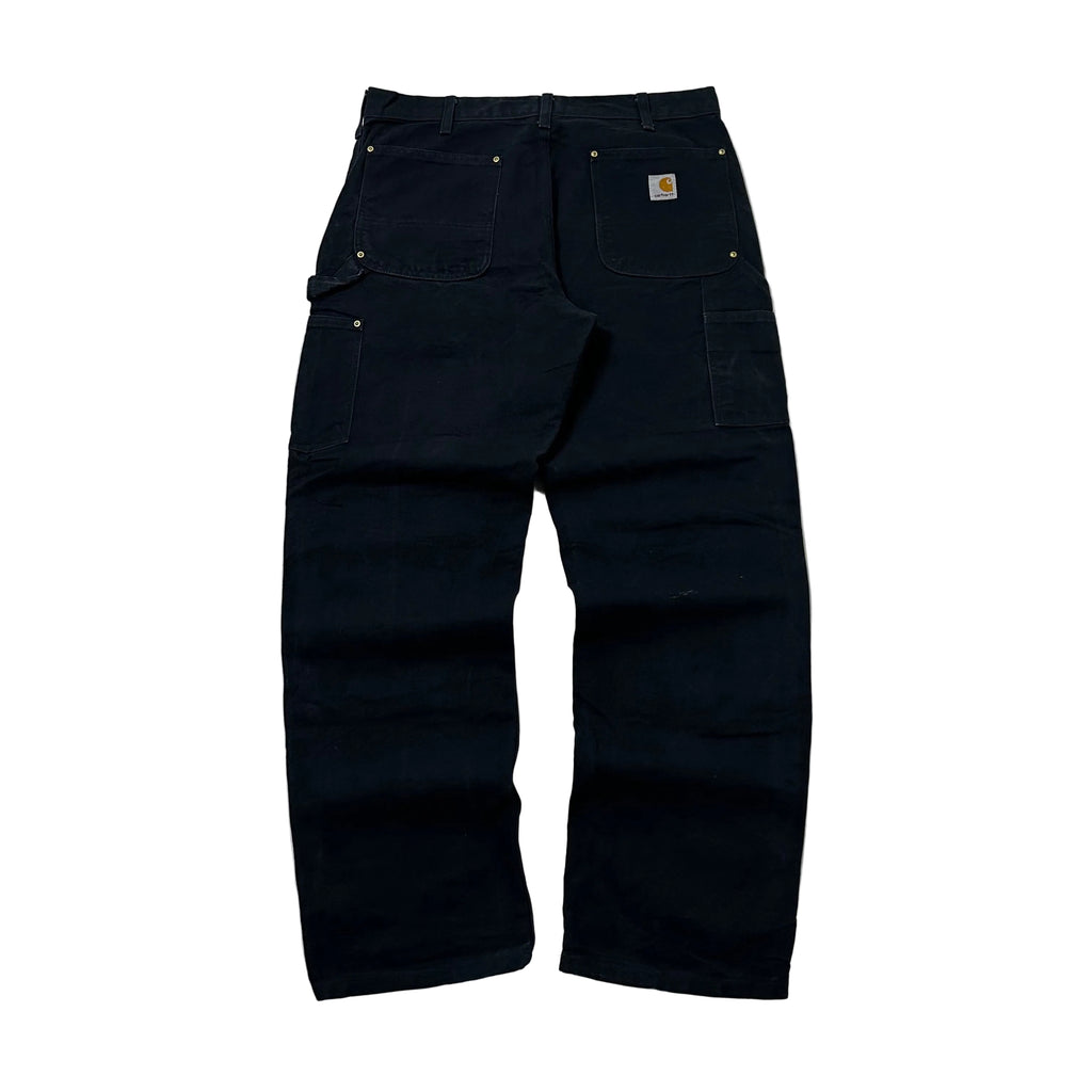 Carhartt B01-BLK Double-Knee Carpenter Pants Black Size 34
