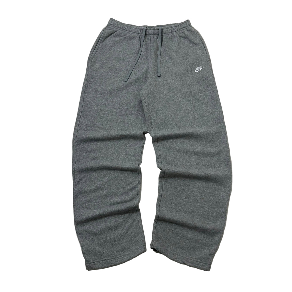 Nike Club Open-hem Fleece Sweatpants Embroidered Logo in Gray Heather (Size 28-34) - SOLD