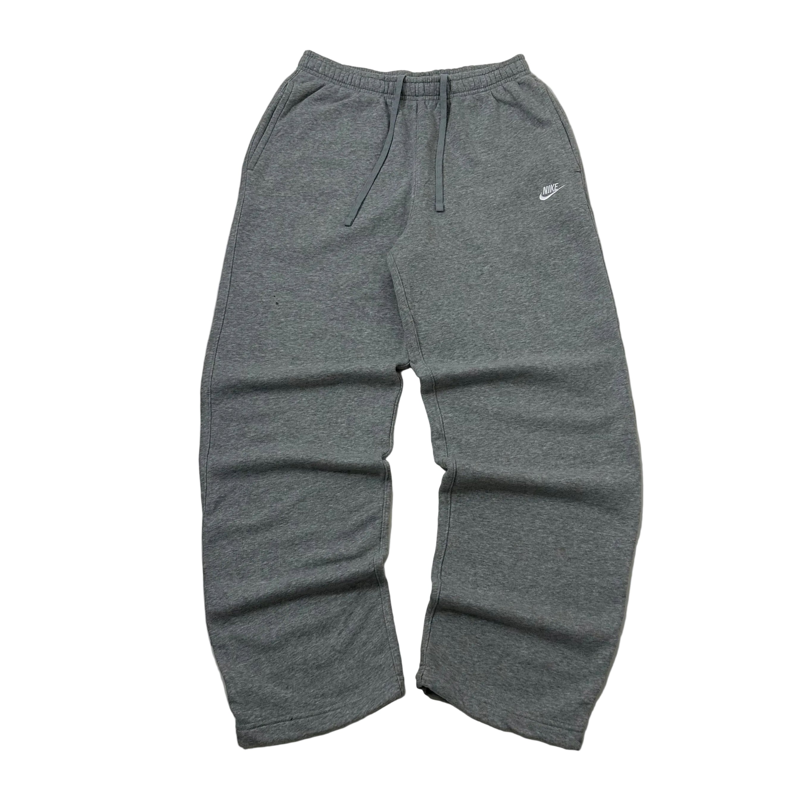 Nike Club Open-hem Fleece Sweatpants Embroidered Logo in Gray Heather (Size 28-34) - SOLD