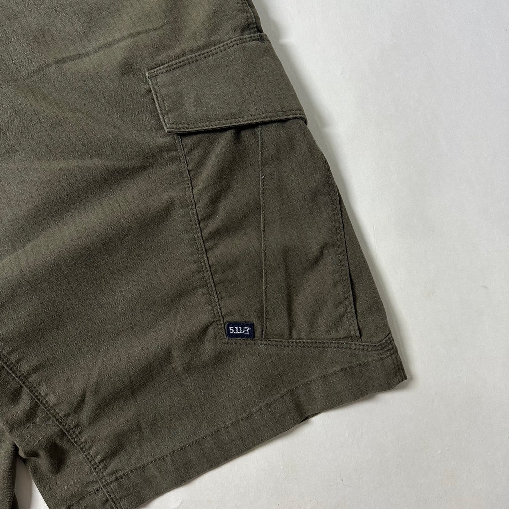 5.11 Tactical Cargo Shorts in Olive Green (Size 30-31) — SOLD