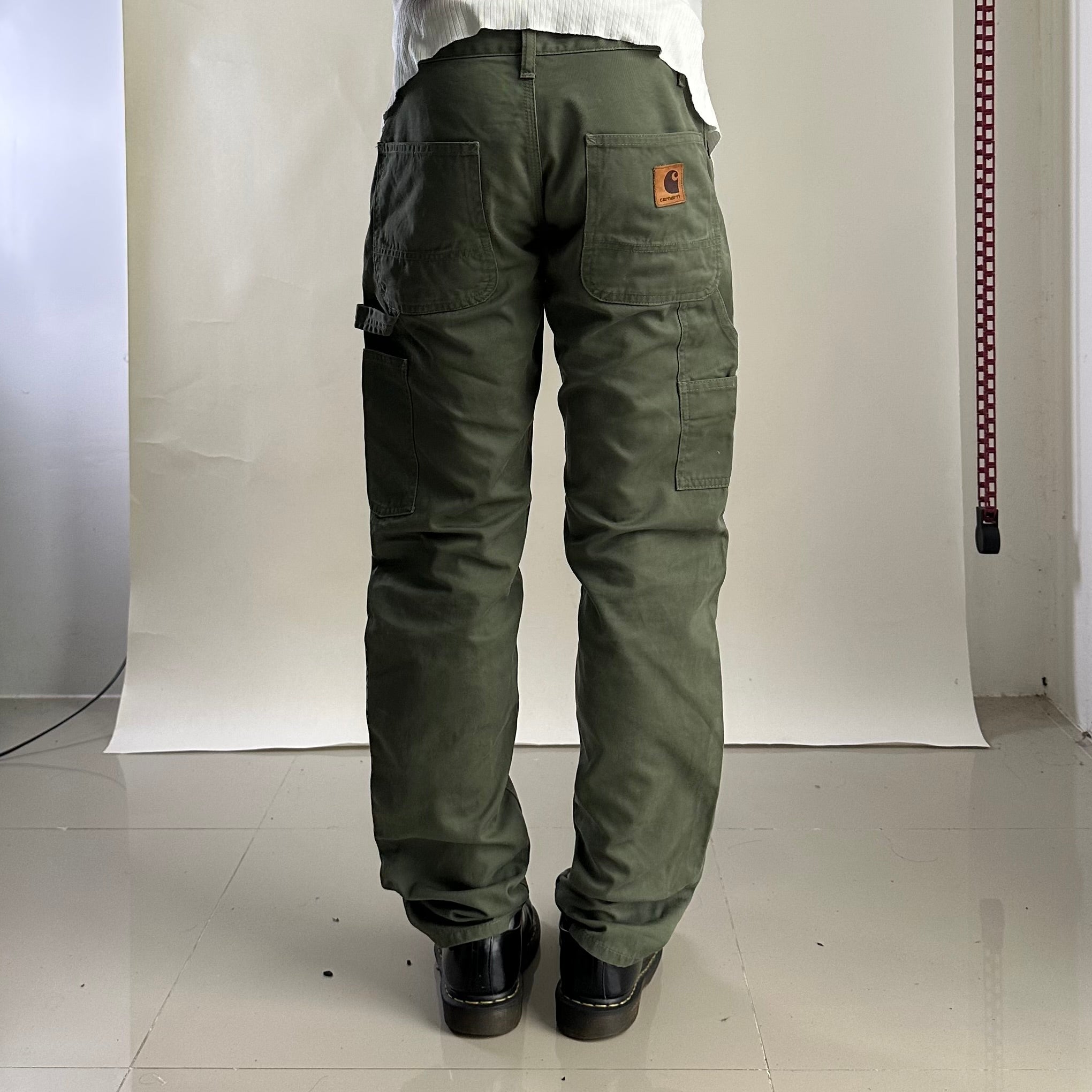 Carhartt WIP Moss Green Carpenter Pants (Size 30-31)