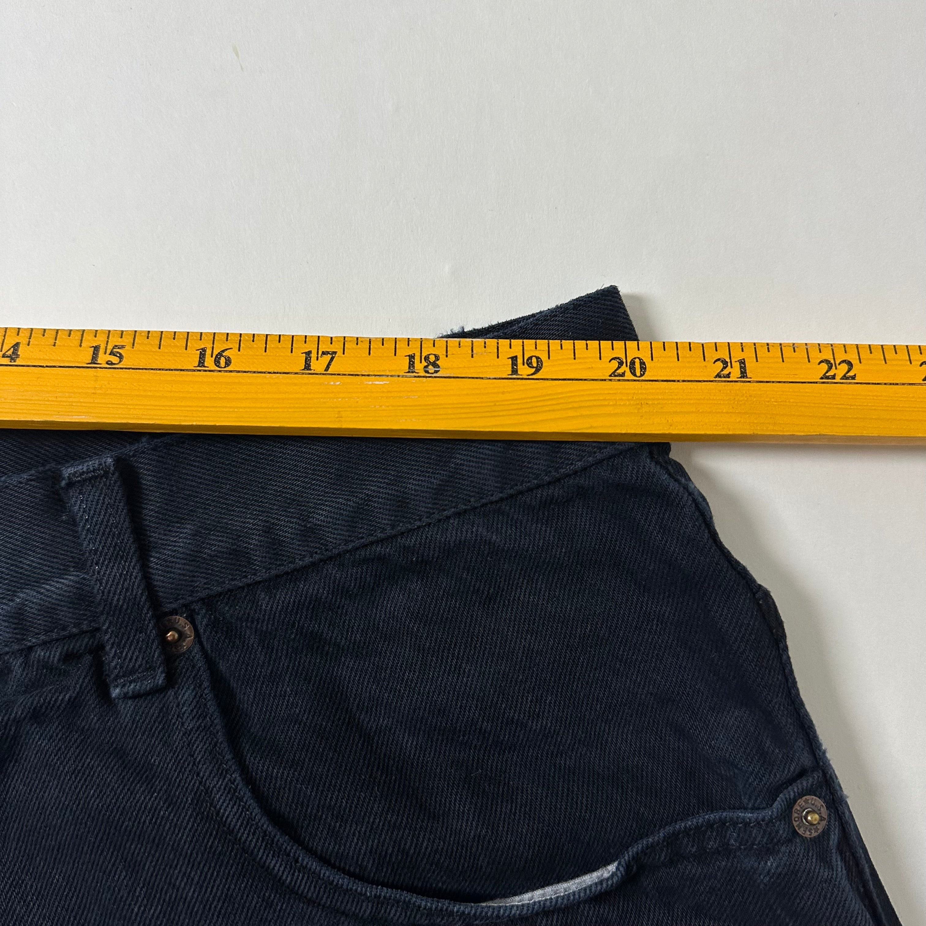 Vintage Solo Semore Black Denim Jorts Made in USA (Size 40)