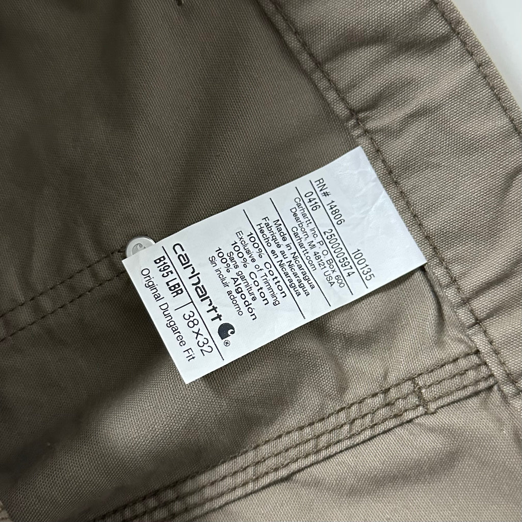 BRAND-NEW Carhartt Double Knee Pants in Light Brown (Size 38)