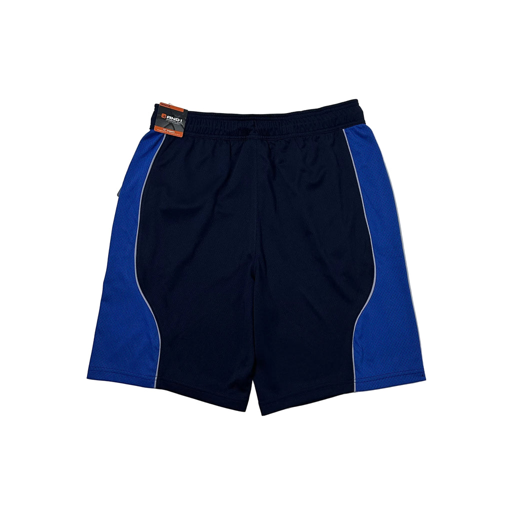 BRAND NEW AND1 Men's Active All Court Basketball Shorts Navy Size Medium (32-38)