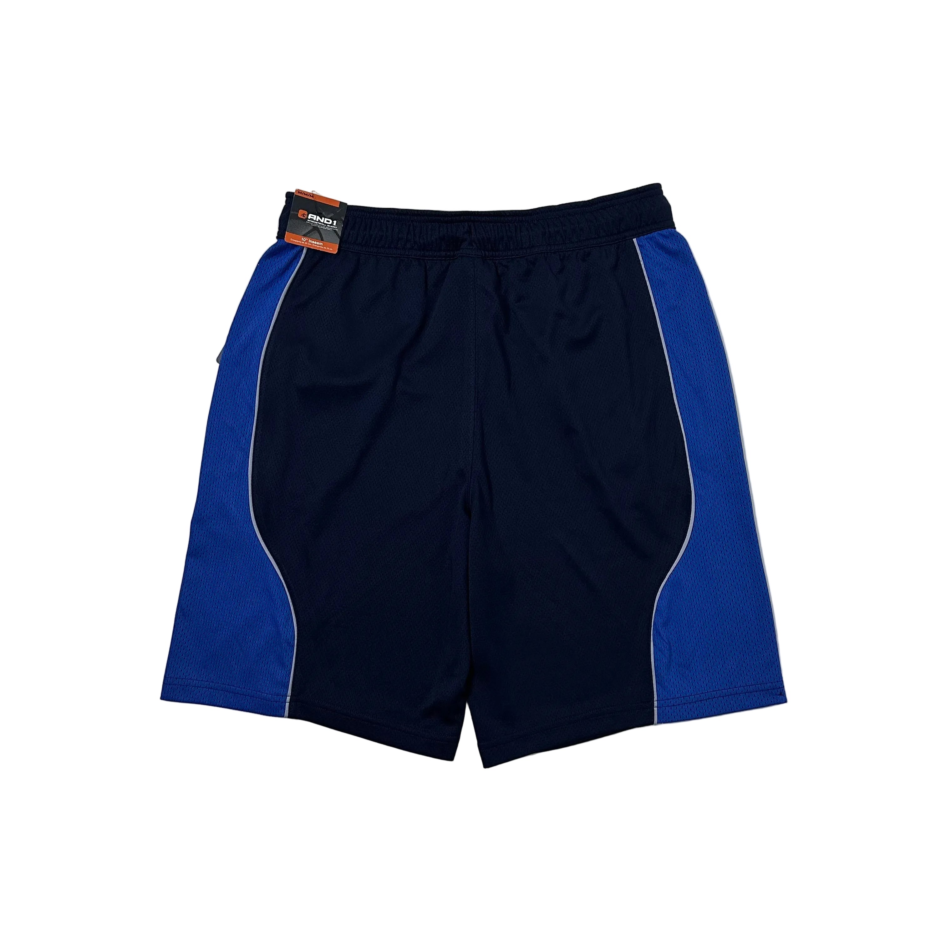 BRAND NEW AND1 Men's Active All Court Basketball Shorts Navy Size Medium (32-38)
