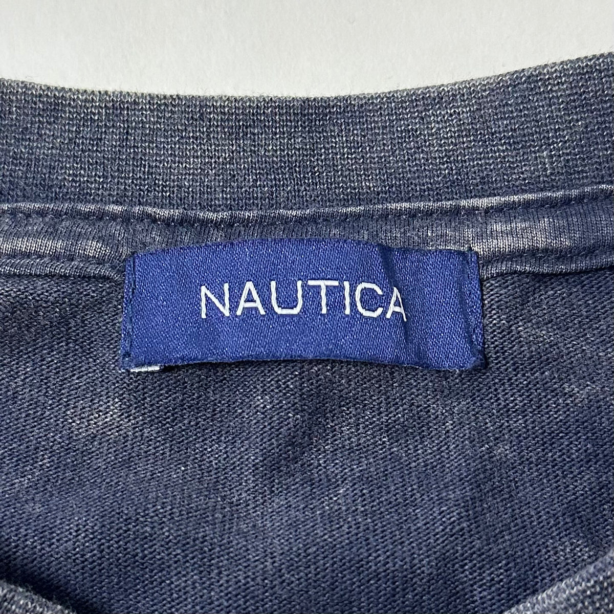 Nautica Japan Pigment Dyed Pocket Tee in Navy (Size Large) Oversized Heavy Cotton