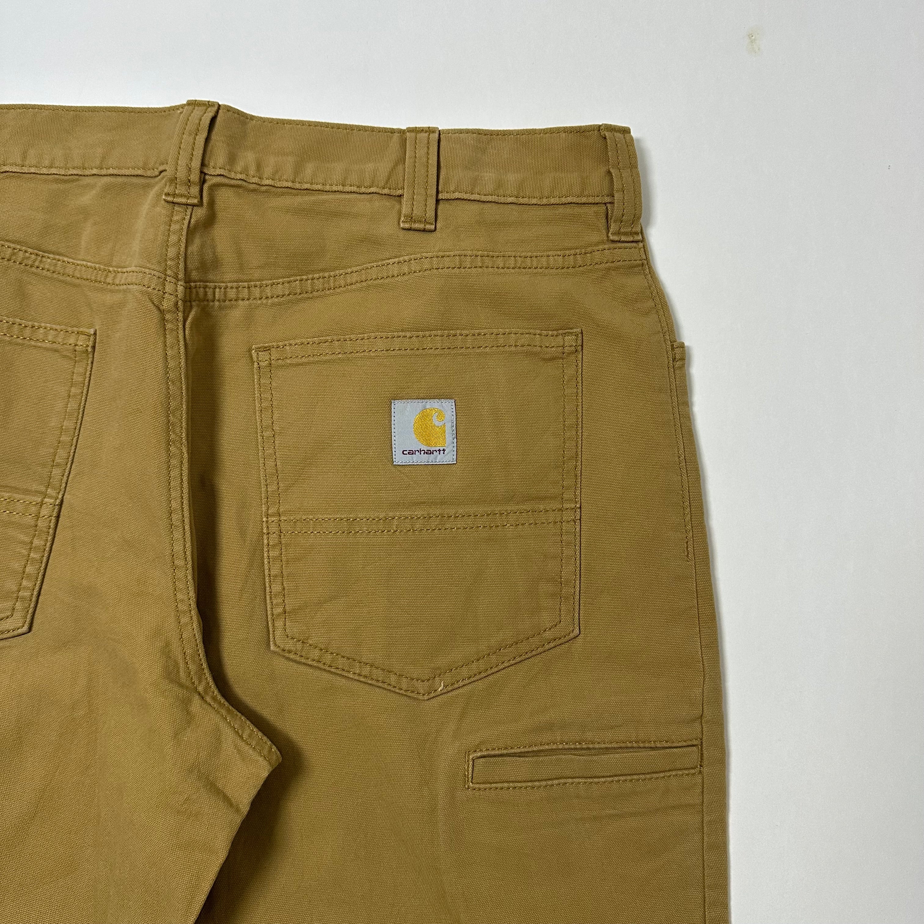 Carhartt Rugged Flex Relaxed Fit Pants Brown Size 36
