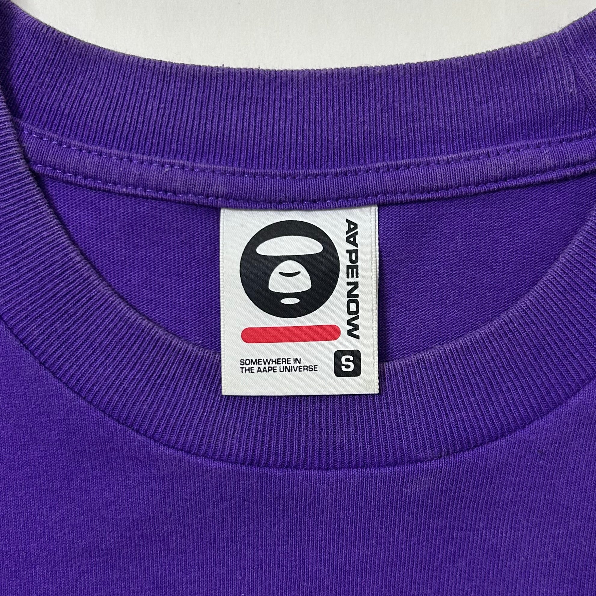 AAPE by A Bathing Ape Now T-shirt in Purple Size Small (Fits Medium)